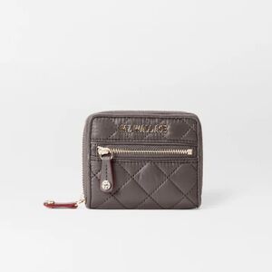 MZ WALLACE BUNDLE Crosby Small Wallet and satchel in Grey
